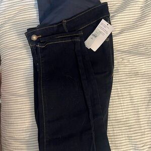 Old navy maternity dark blue jeans